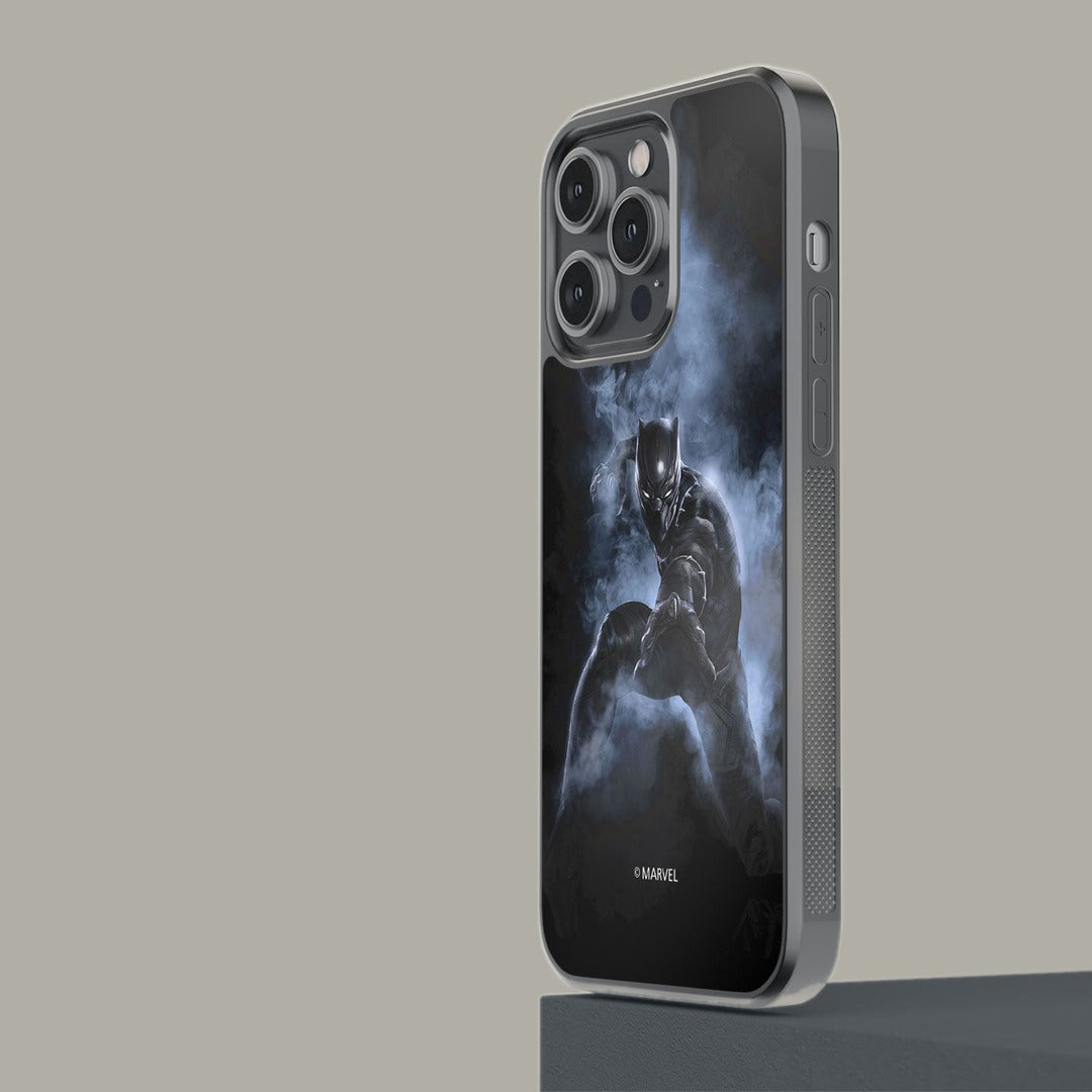 Black Panther Attack Glass iPhone Case for iPhone 14 Pro Max | Macmerise