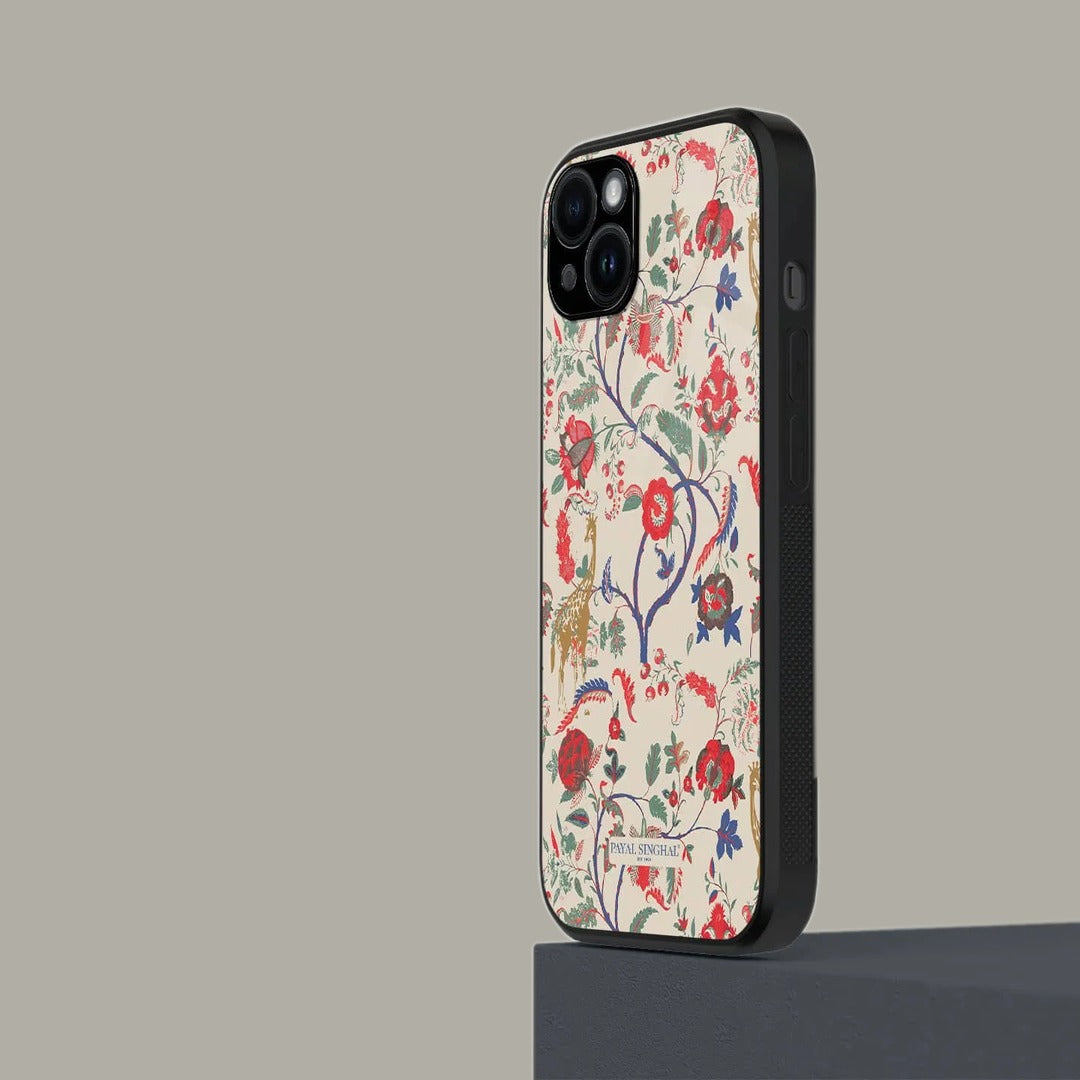 Payal Singhal Giraffe Print Glass iPhone Case for iPhone 15 Plus | Macmerise