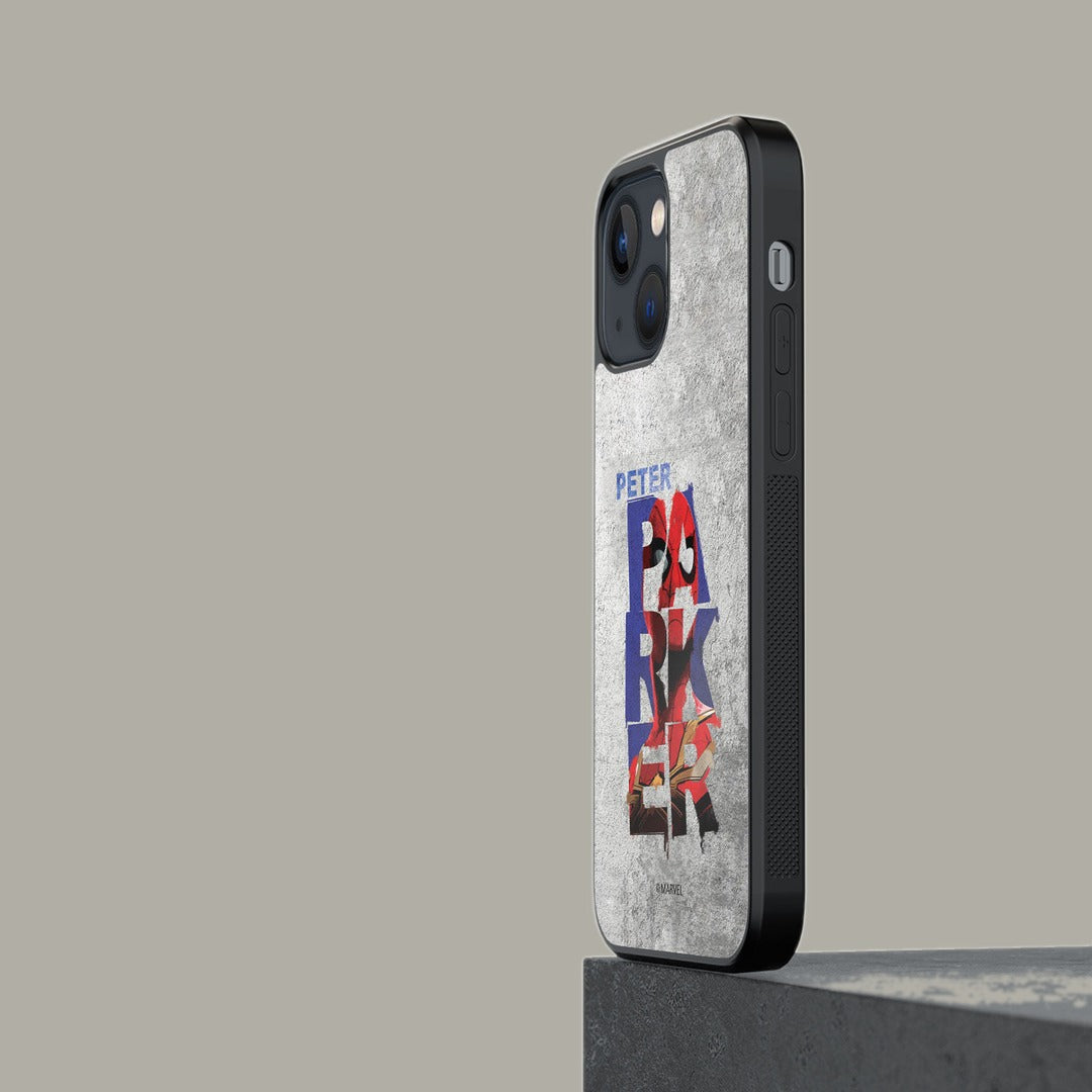 Peter Parker Grunge Glass iPhone Case for iPhone 13 | Macmerise