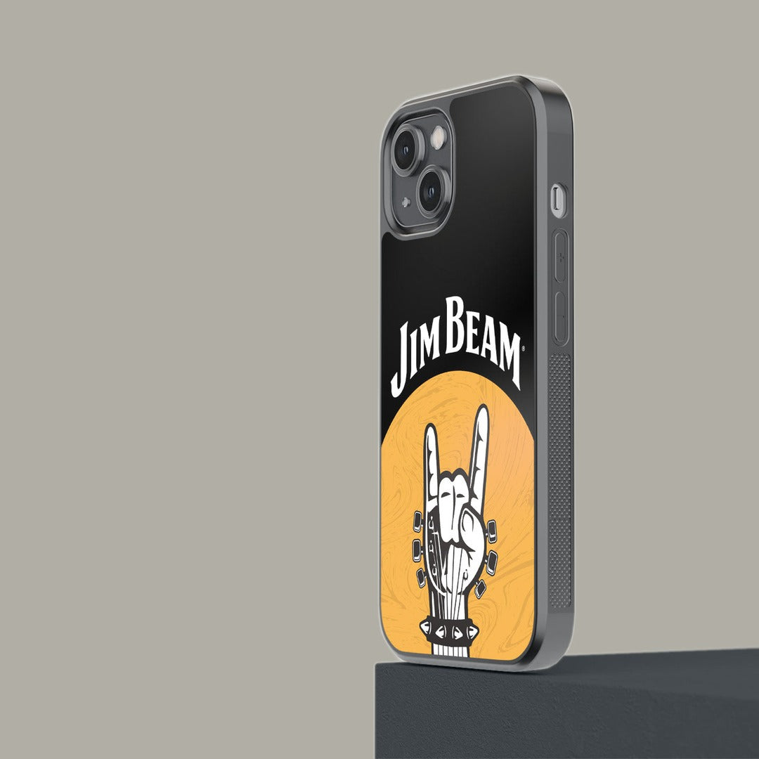 Jim Beam Rock Swag Black Glass iPhone Case for iPhone 14 | Macmerise