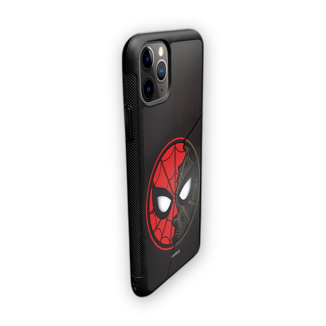 Two Face Spidey Glass iPhone Case for iPhone 11 Pro Max | Macmerise