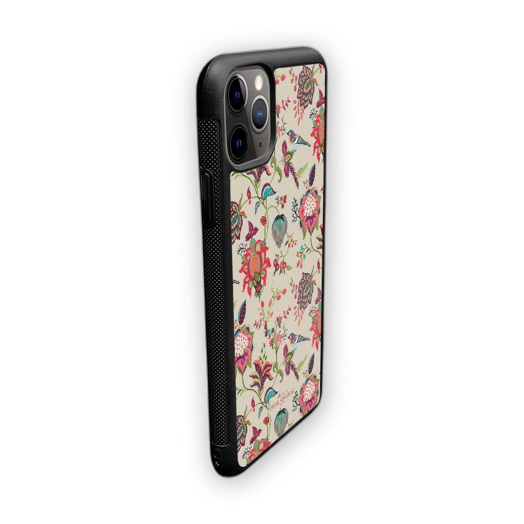 Payal Singhal Chidiya Beige Glass iPhone Case for iPhone 11 Pro | Macmerise