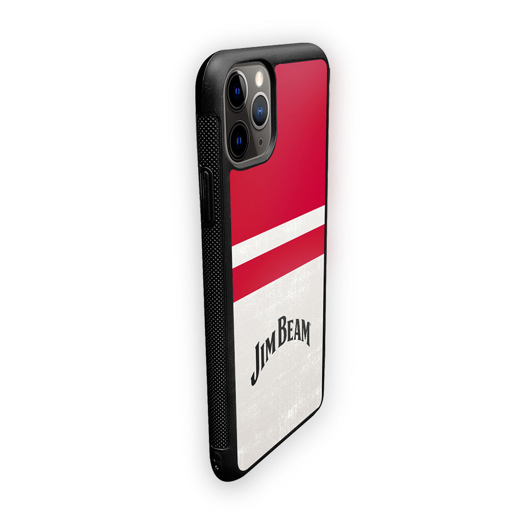 Jim Beam White Stripes Glass iPhone Case for iPhone 11 Pro | Macmerise