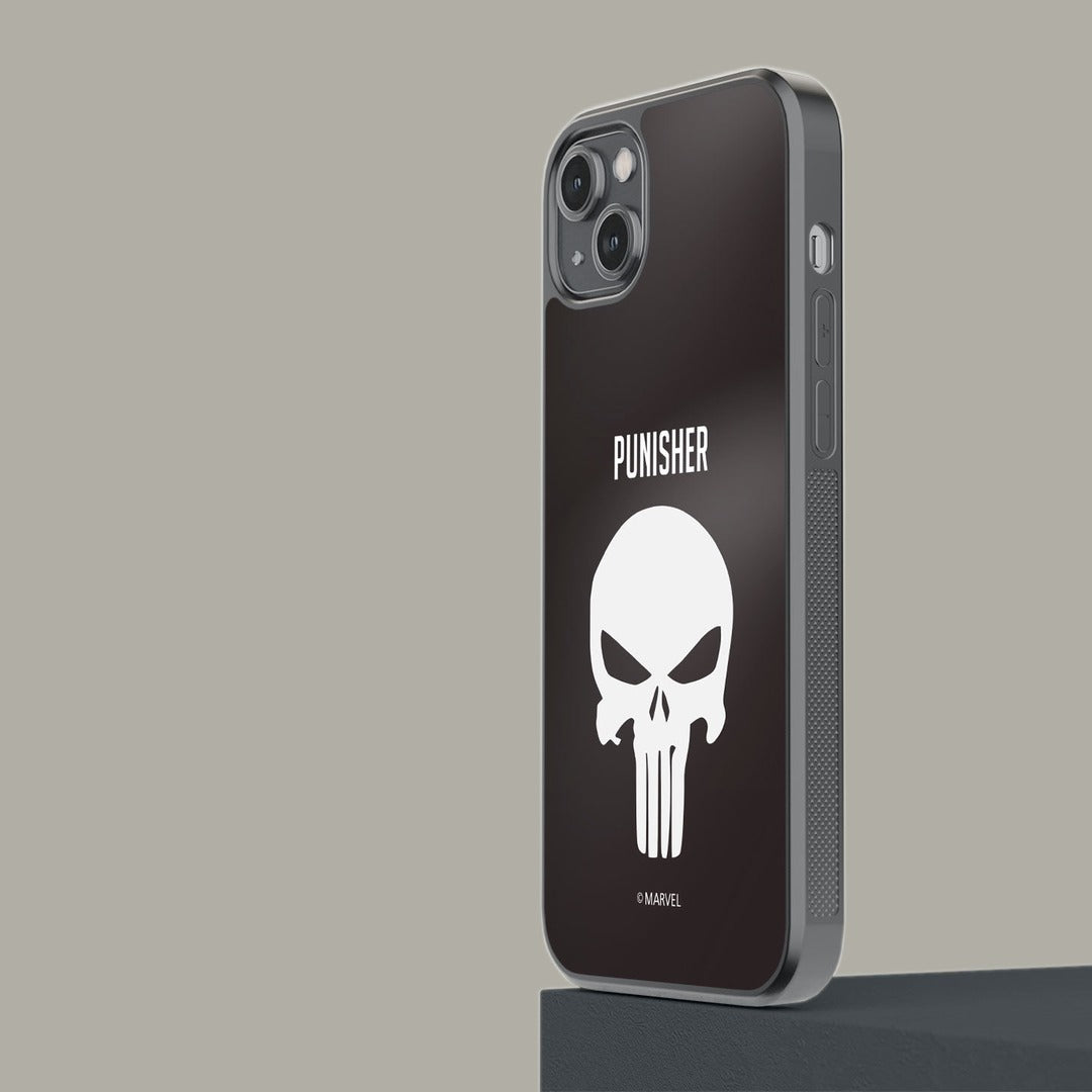 Punisher Symbol Glass iPhone Case for iPhone 14 Plus | Macmerise