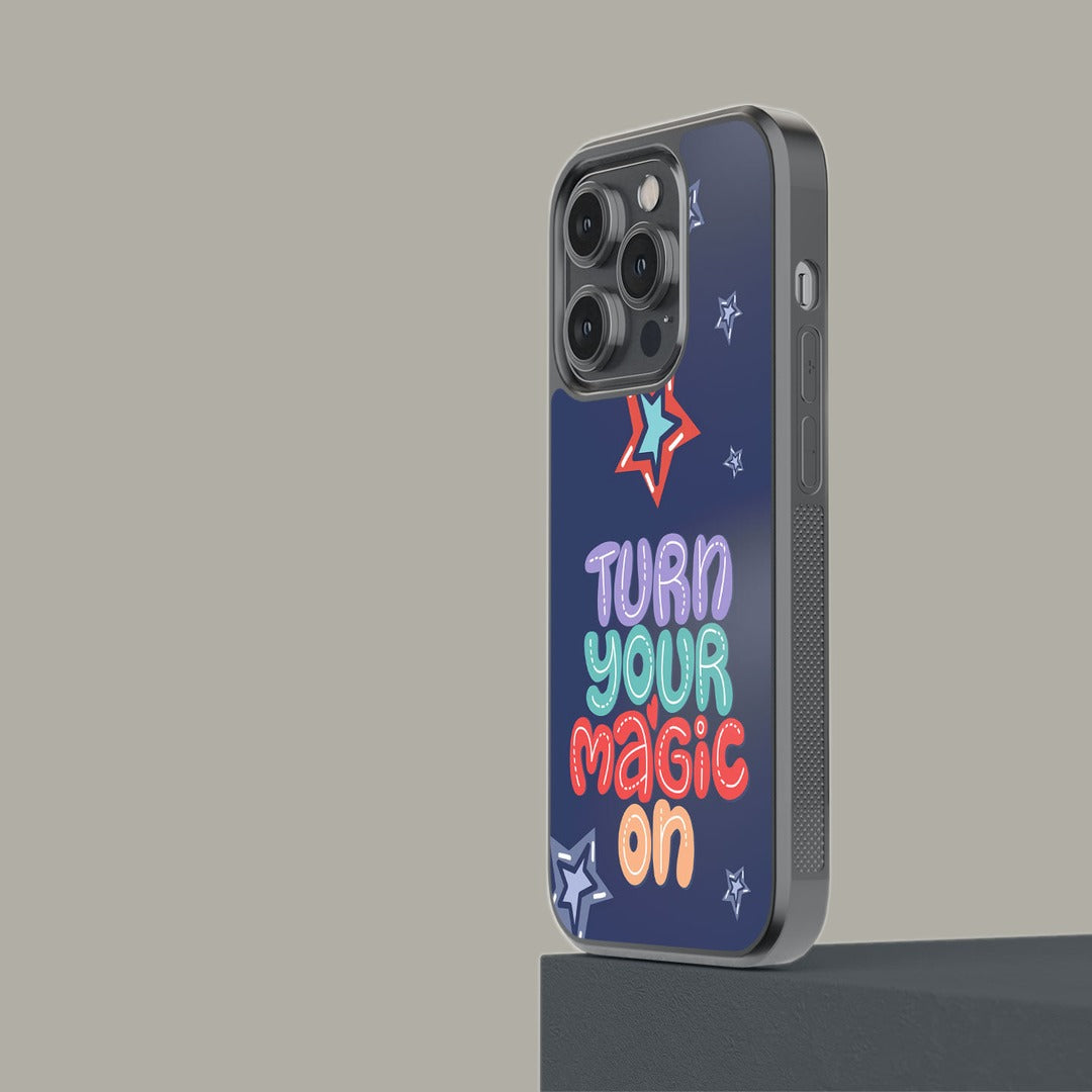 Turn Your Magic On Glass iPhone Case for iPhone 14 Pro | Macmerise