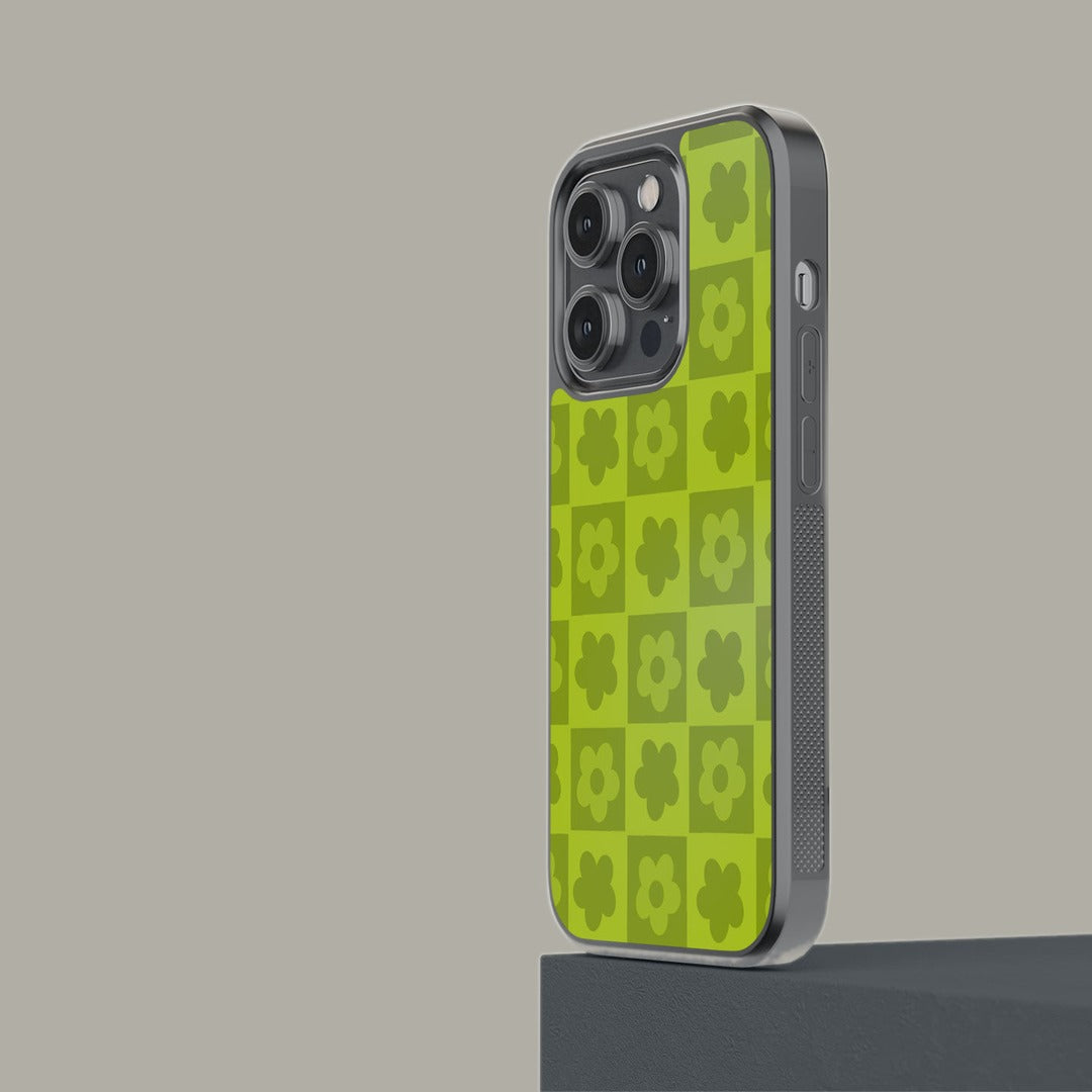 Blossom Bliss Green Glass iPhone Case for iPhone 14 Pro | Macmerise
