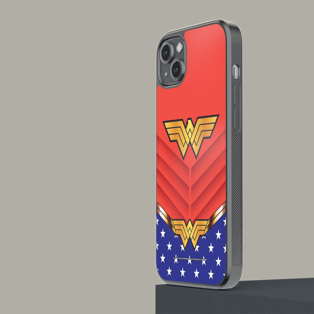 Suit Up Wonder Woman Glass iPhone Case for iPhone 14 Plus | Macmerise