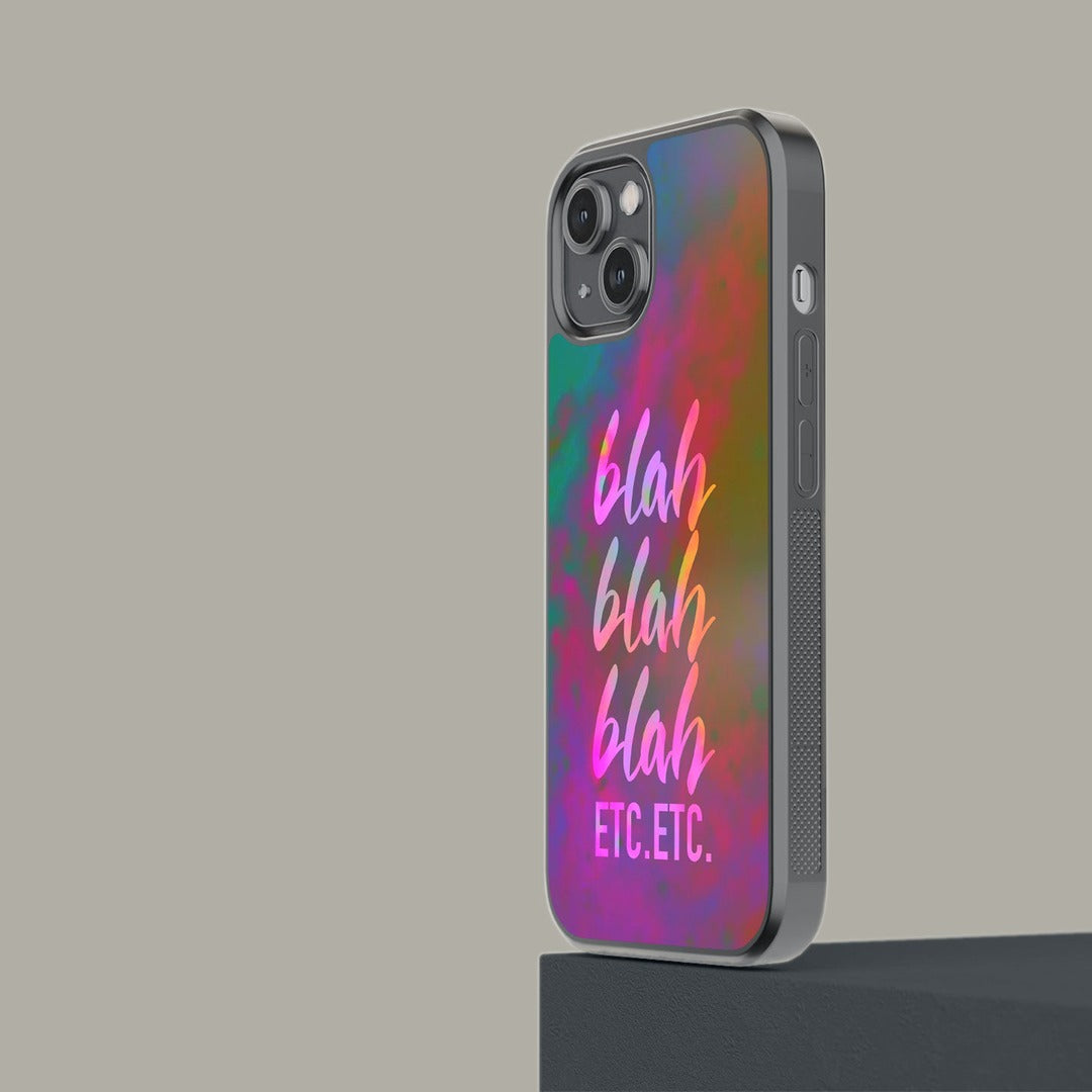 Blah Blah Glass iPhone Case for iPhone 14 | Macmerise
