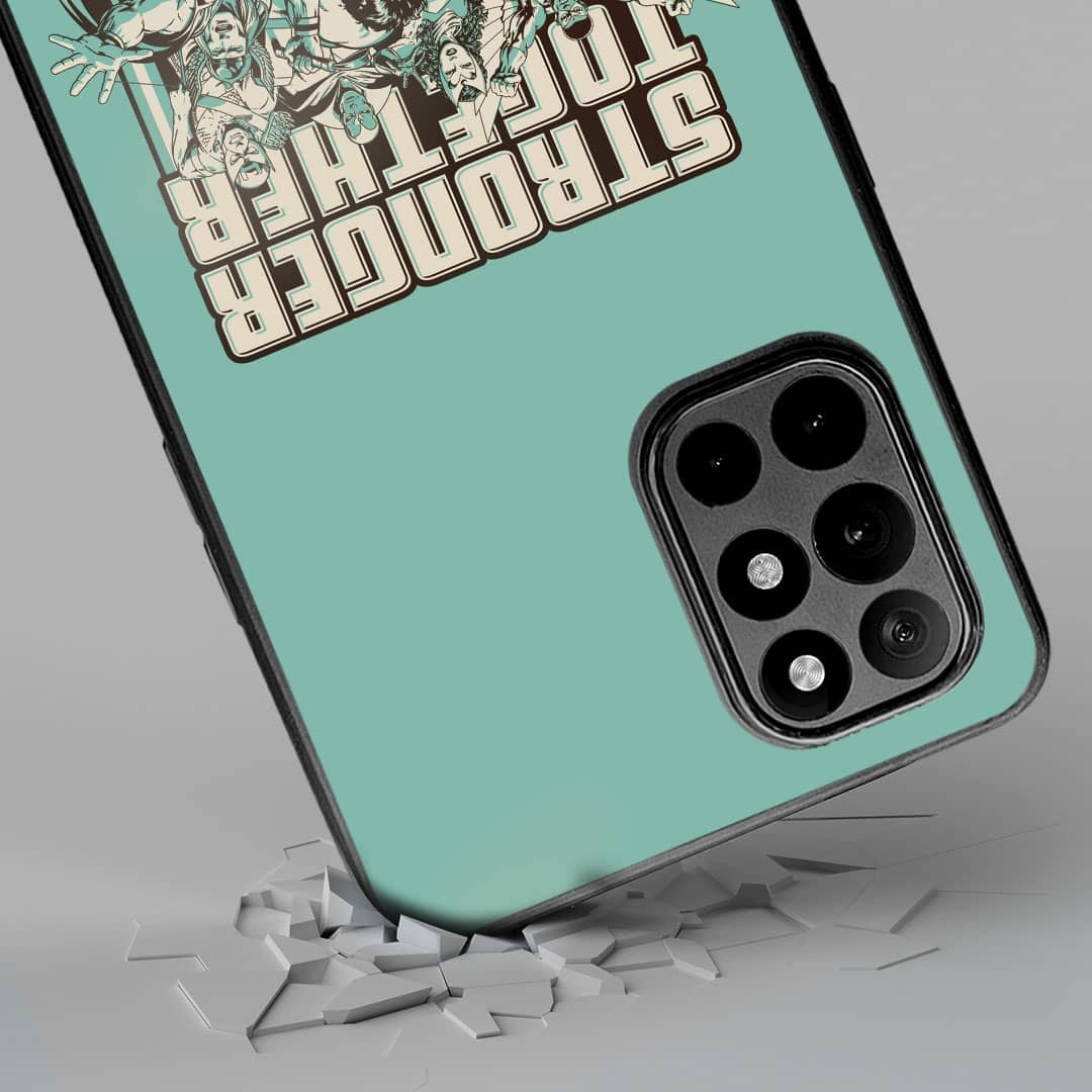 Stronger Together Sketch Phone Case for OnePlus 8t Bumper | Macmerise