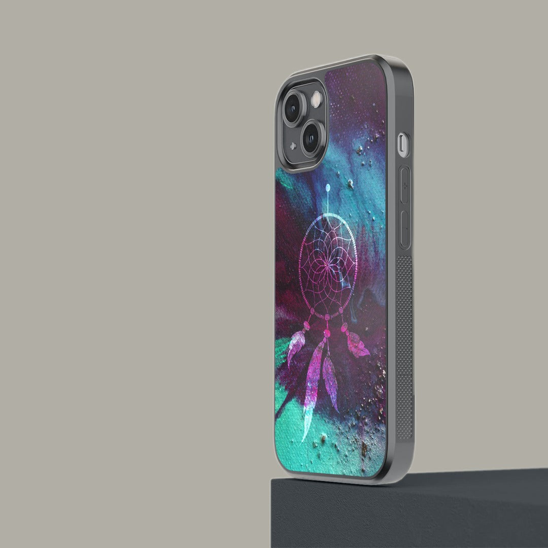 Dream Catcher Galaxy Glass iPhone Case for iPhone 14 | Macmerise