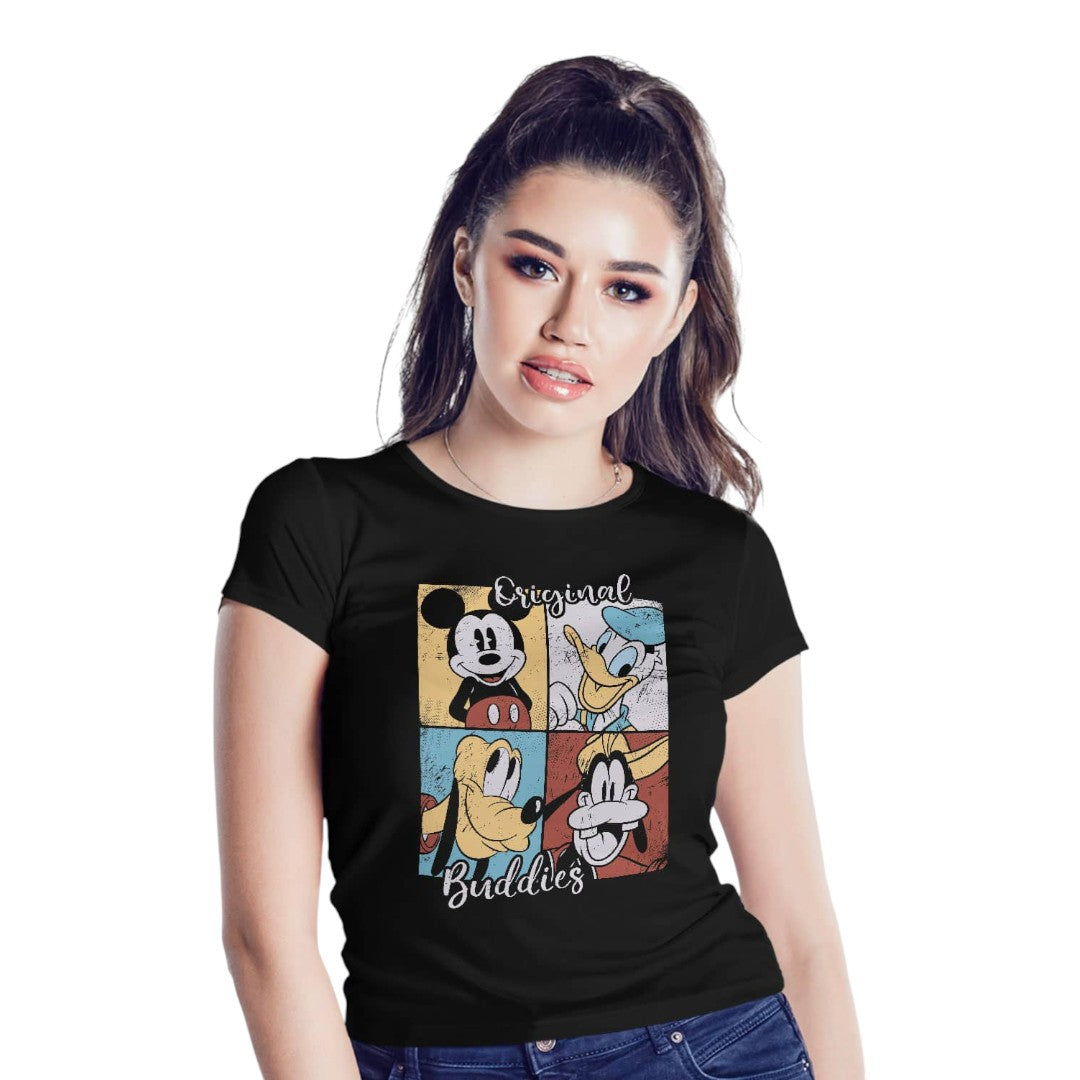 Disney Mickeys Buddies Black T-Shirt - detail 5 view | Macmerise