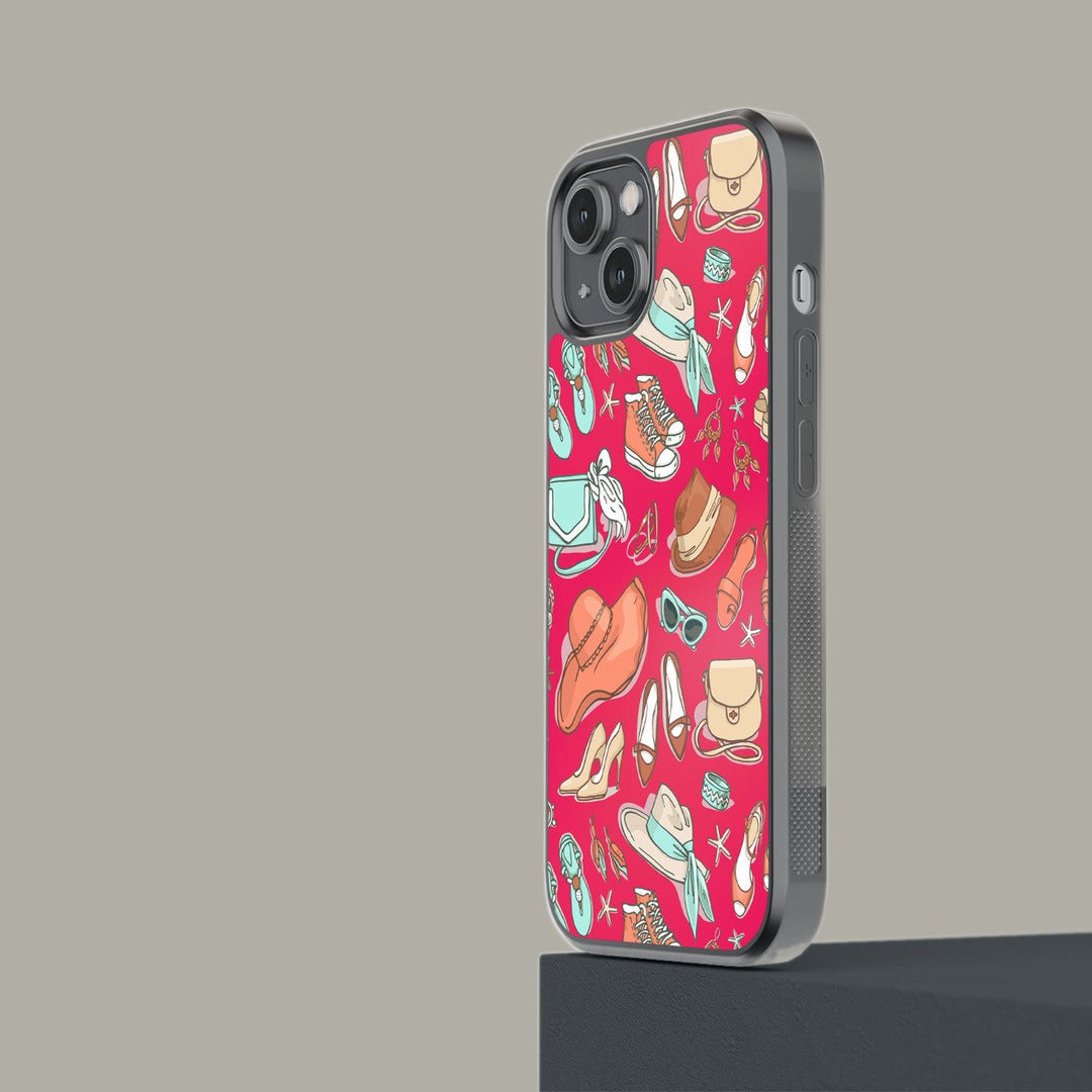Pink Wanderlust Glass iPhone Case for iPhone 14 | Macmerise