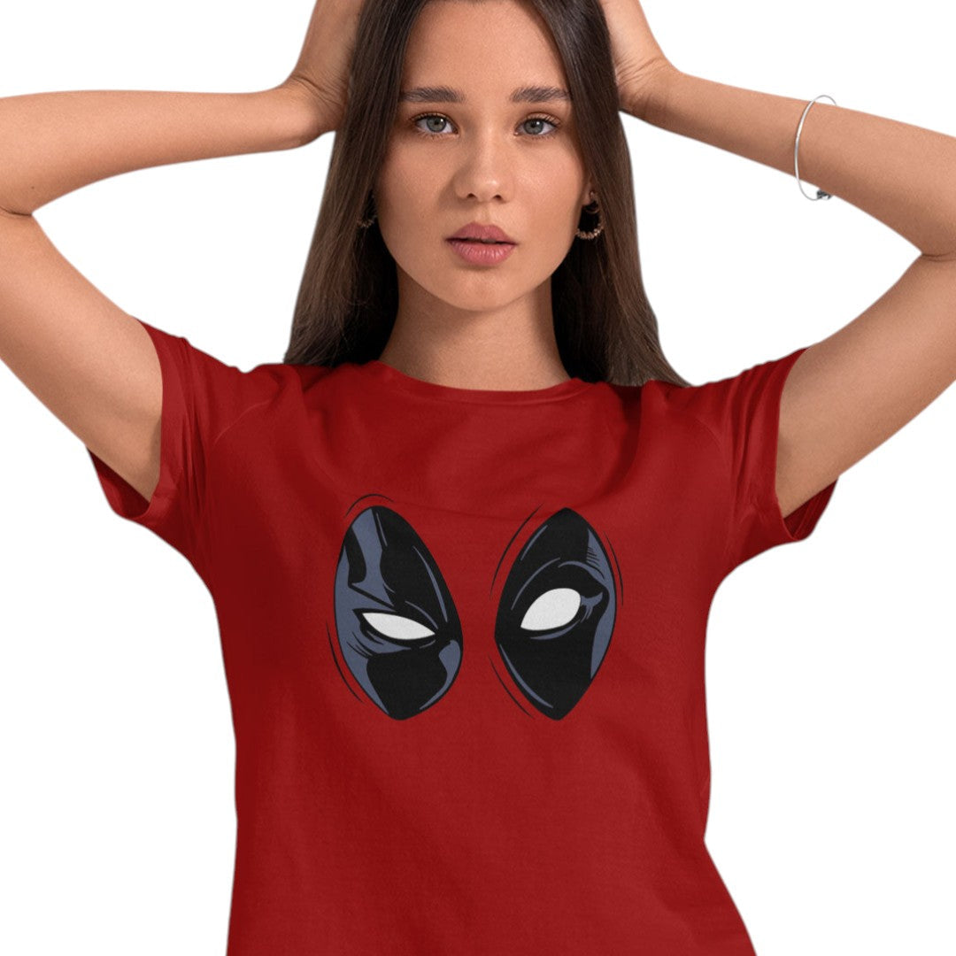 Marvel Deadpool Gaze Red T-Shirt - detail 5 view | Macmerise
