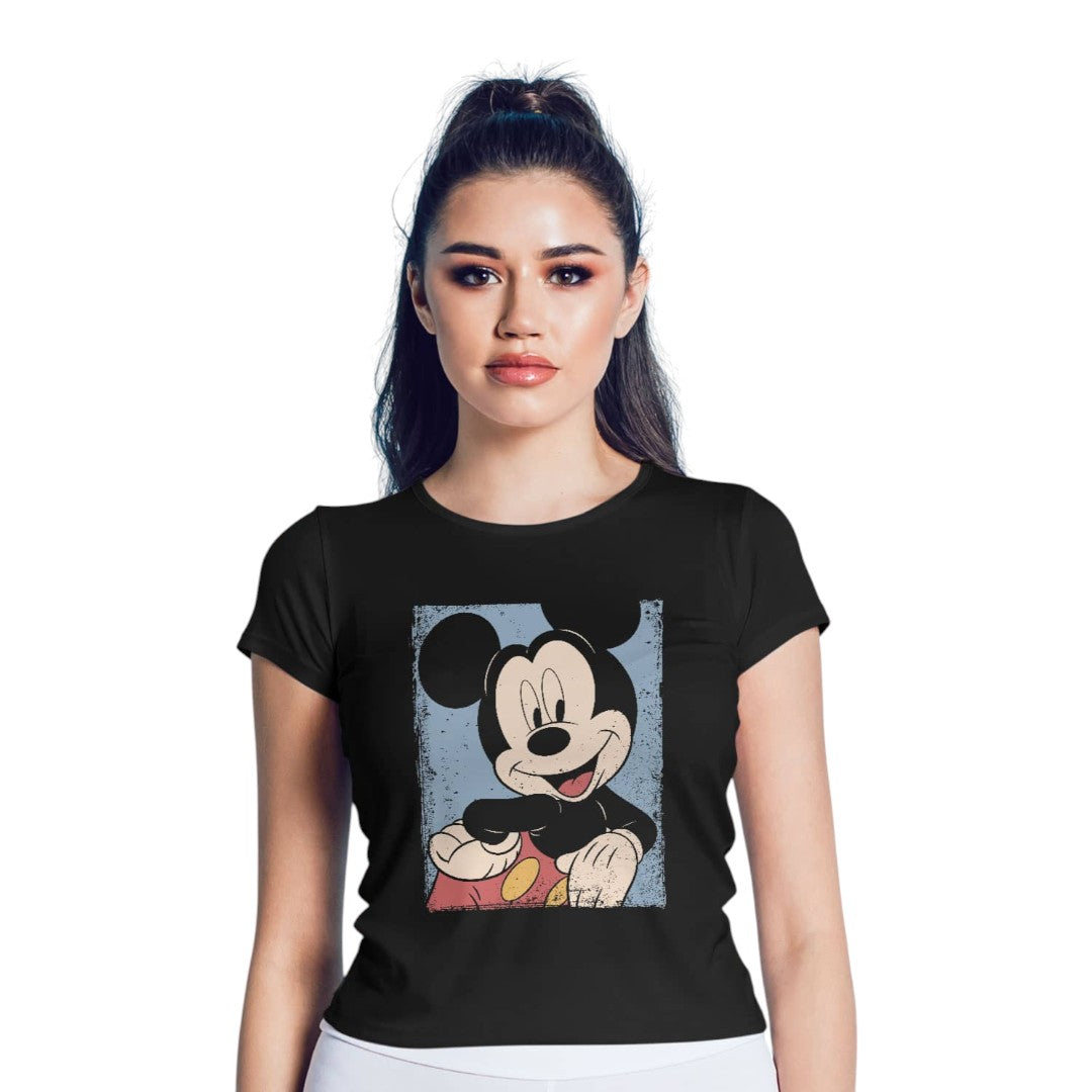Disney Grunge Mickey Black T-Shirt - detail 5 view | Macmerise
