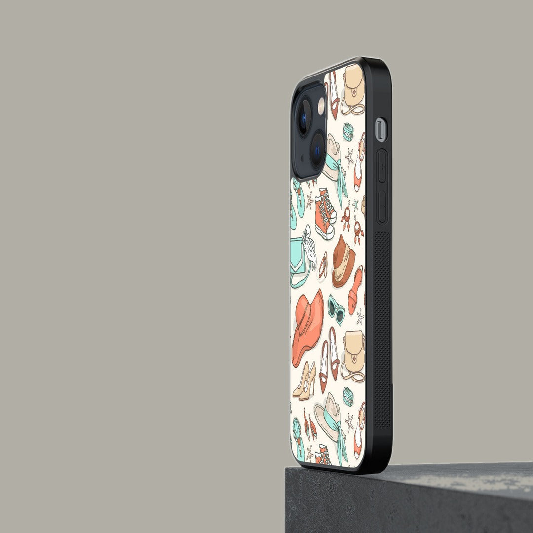 White Wanderlust Glass iPhone Case for iPhone 13 Mini | Macmerise