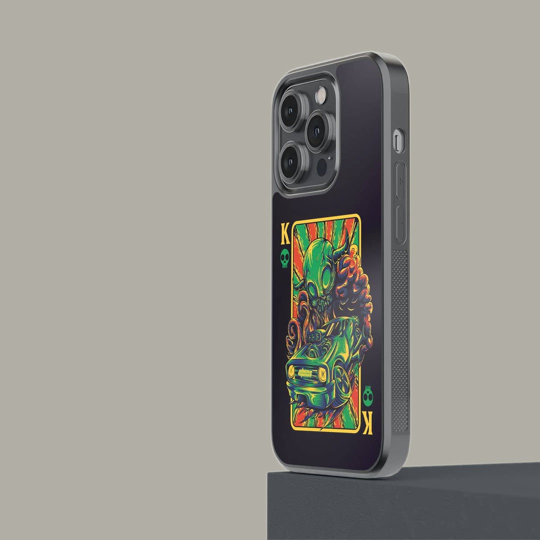 Alien King Glass iPhone Case for iPhone 14 Pro | Macmerise