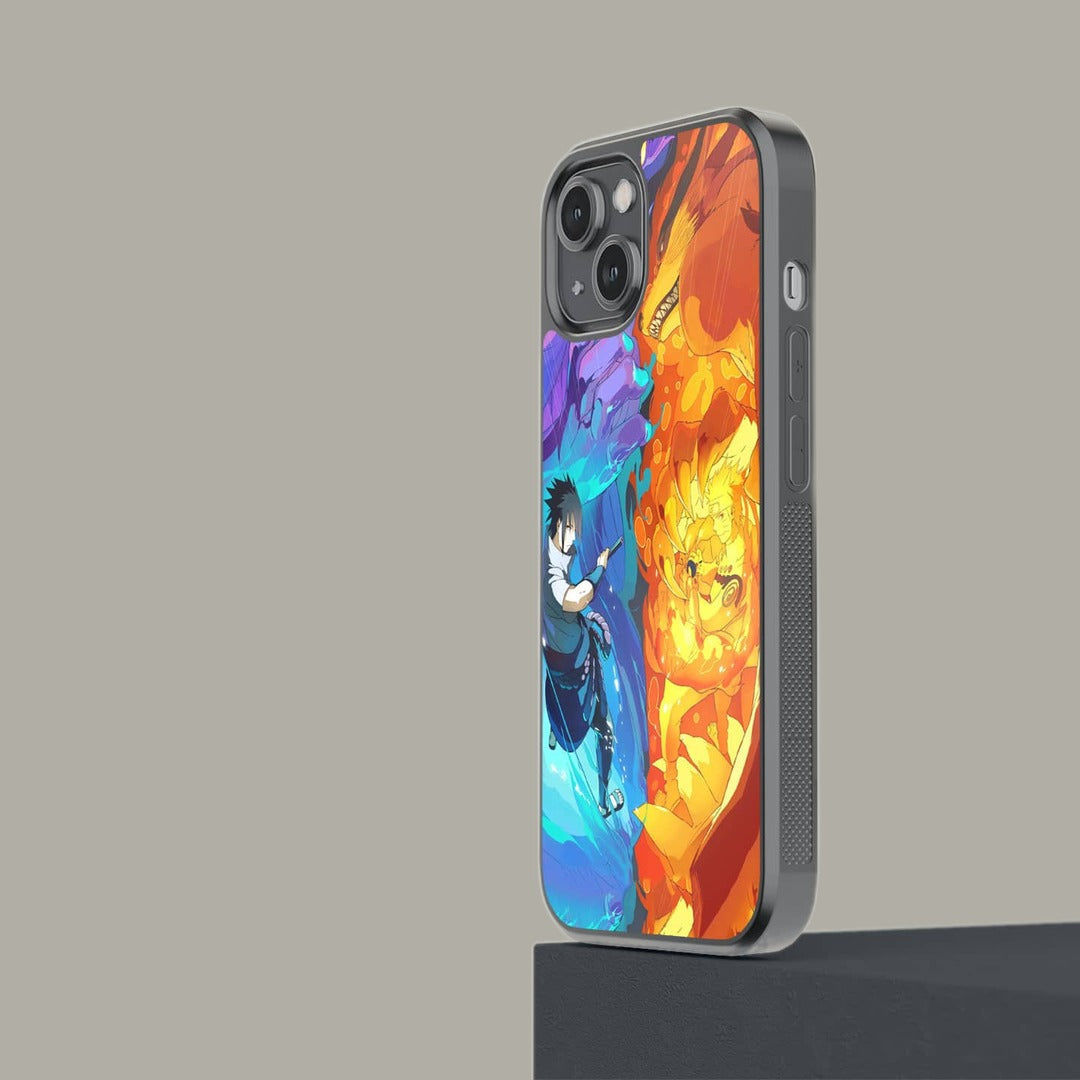 Susanoo Vs Kurama Glass iPhone Case for iPhone 14 | Macmerise