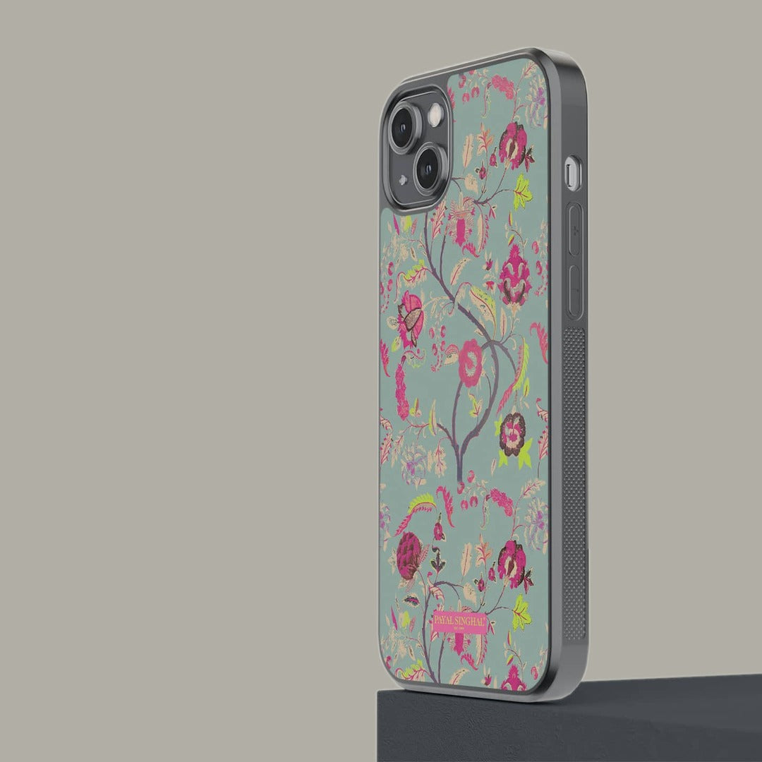 Payal Singhal Chintz Print Glass iPhone Case for iPhone 14 Plus | Macmerise