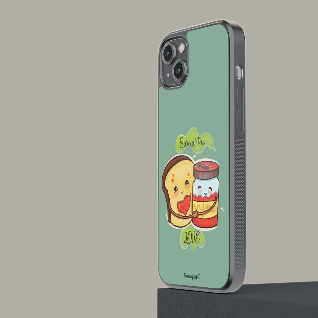 Spread the Love Glass iPhone Case for iPhone 14 Plus | Macmerise