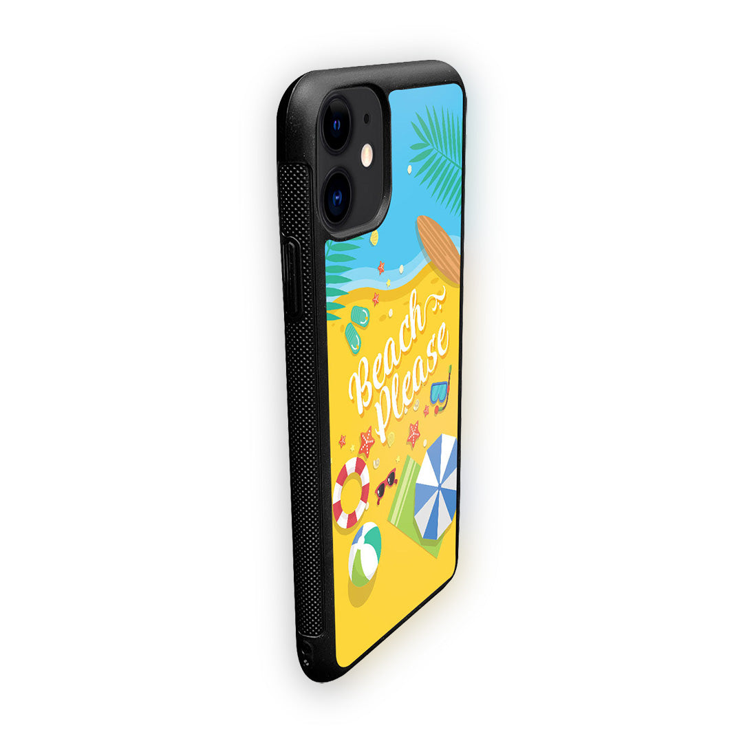 Beach Please Glass iPhone Case for iPhone 11 | Macmerise