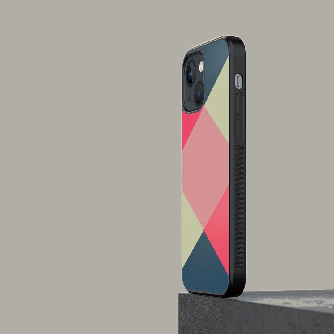 Criss Cross iPhone 13 Cover Teal - detail view | Macmerise