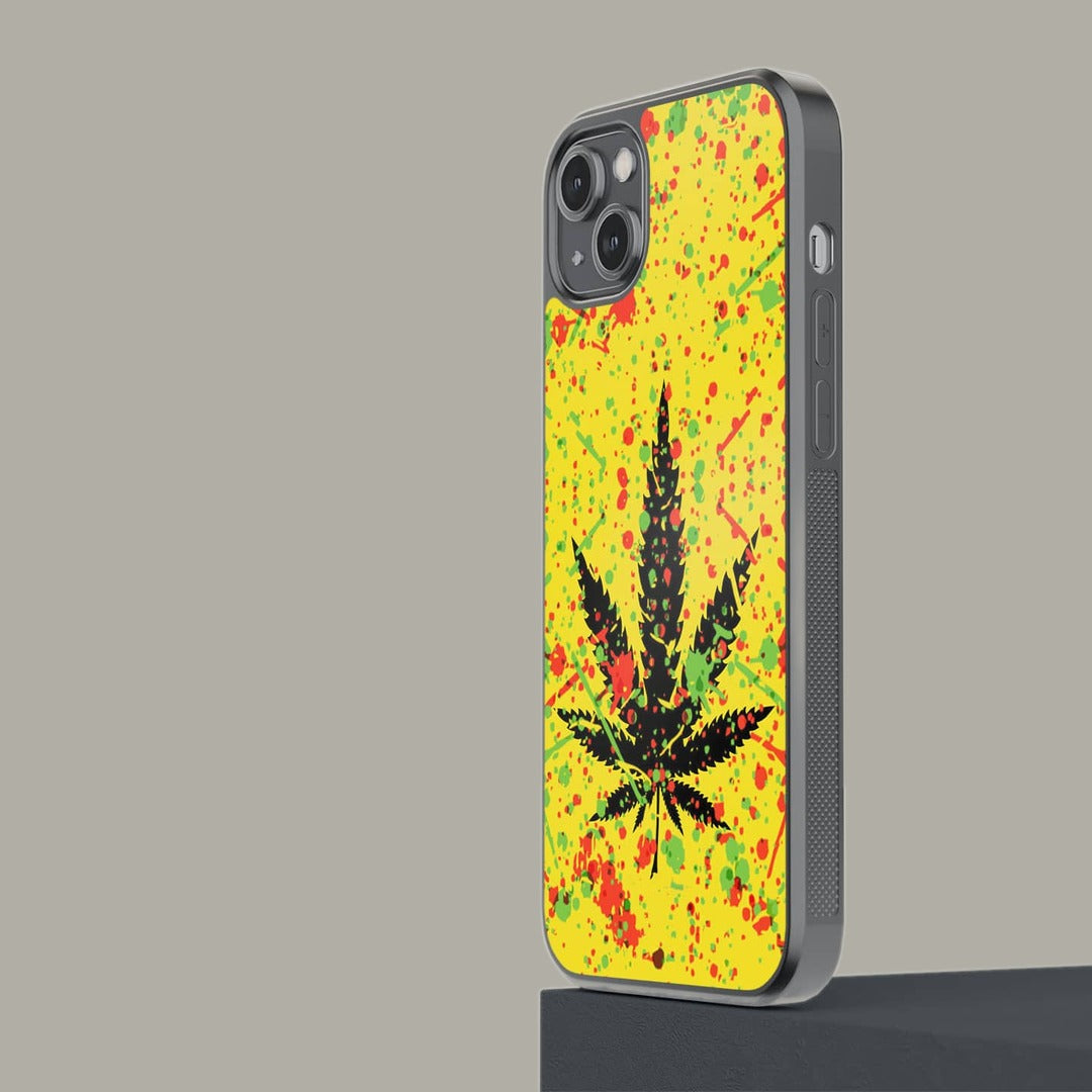 Rasta Splash Glass iPhone Case for iPhone 14 Plus | Macmerise