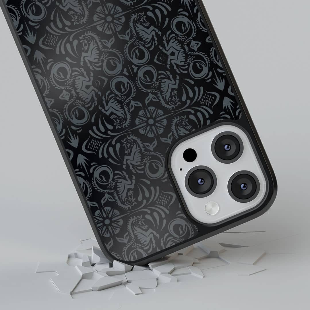 Horse Pattern Glass iPhone Case for iPhone 13 Pro | Macmerise