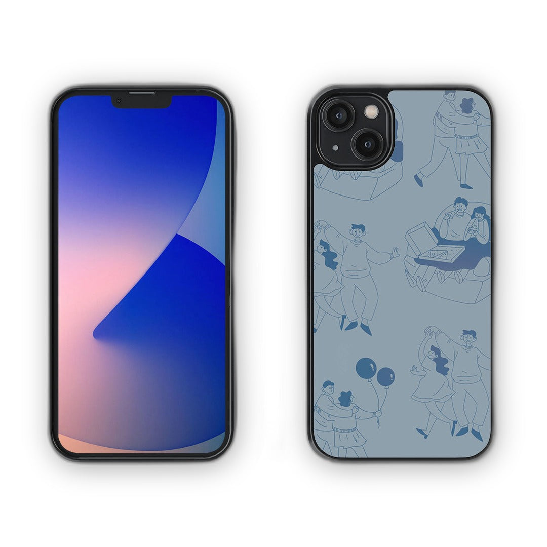 Love Tale Grey Glass iPhone Case for iPhone 14 Plus | Macmerise