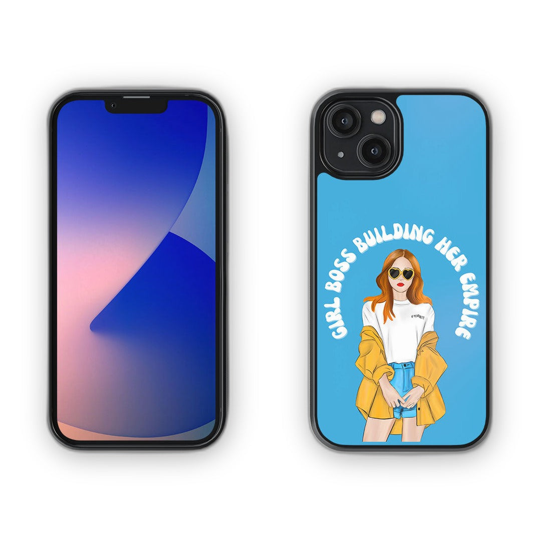 Girl Boss Building Empire Glass iPhone Case for iPhone 14 | Macmerise