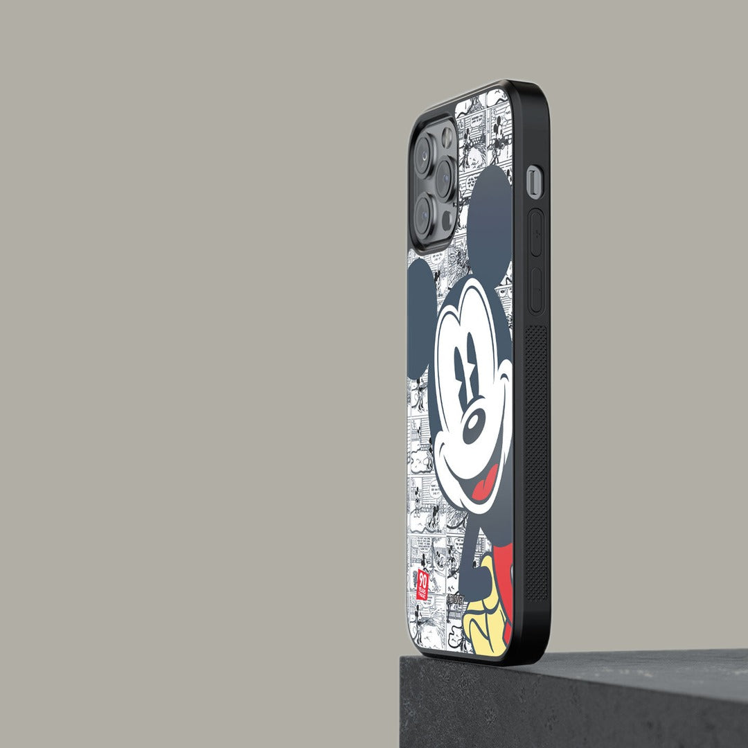 Mickey Comic Strip Glass iPhone Case for iPhone 12 Pro | Macmerise