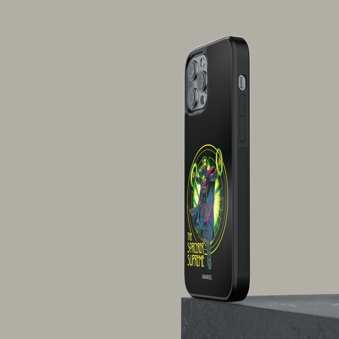 Neon Sorcerer Supreme Glass iPhone Case for iPhone 13 Pro Max | Macmerise