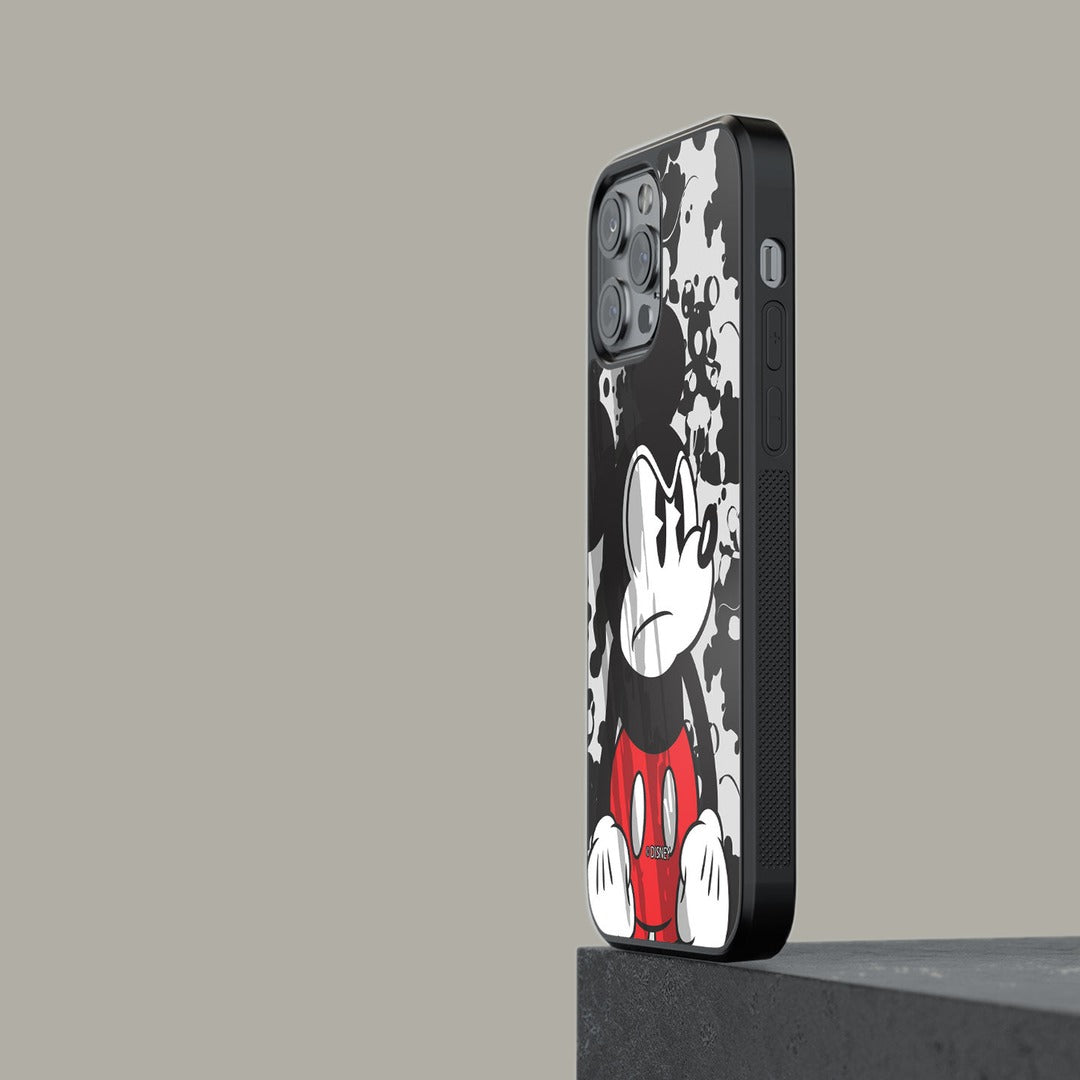 Grumpy Mickey Glass iPhone Case for iPhone 13 Pro | Macmerise