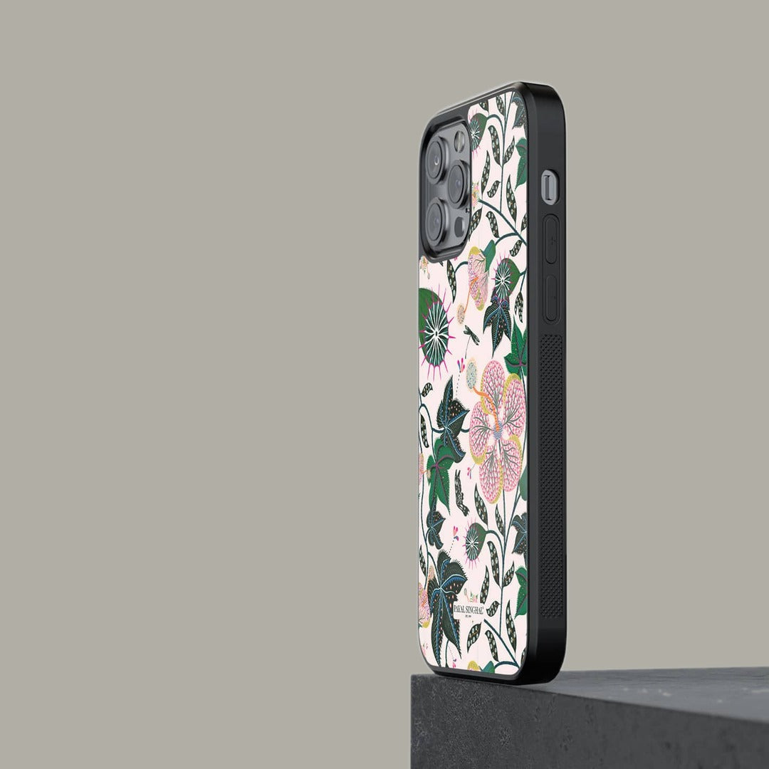 Payal Singhal Abutilon White Glass iPhone Case for iPhone 13 Pro Max | Macmerise