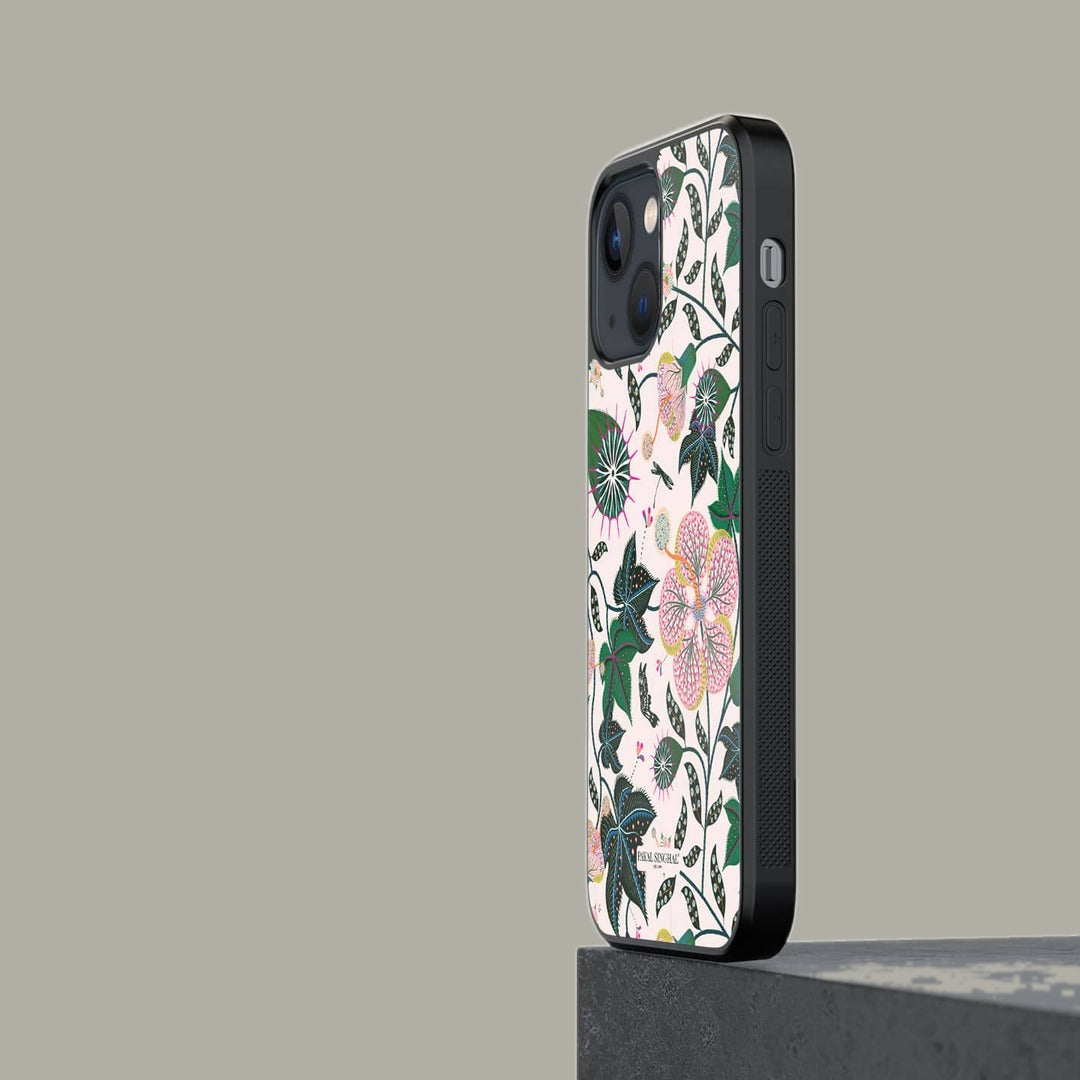 Payal Singhal Abutilon White Glass iPhone Case for iPhone 13 | Macmerise