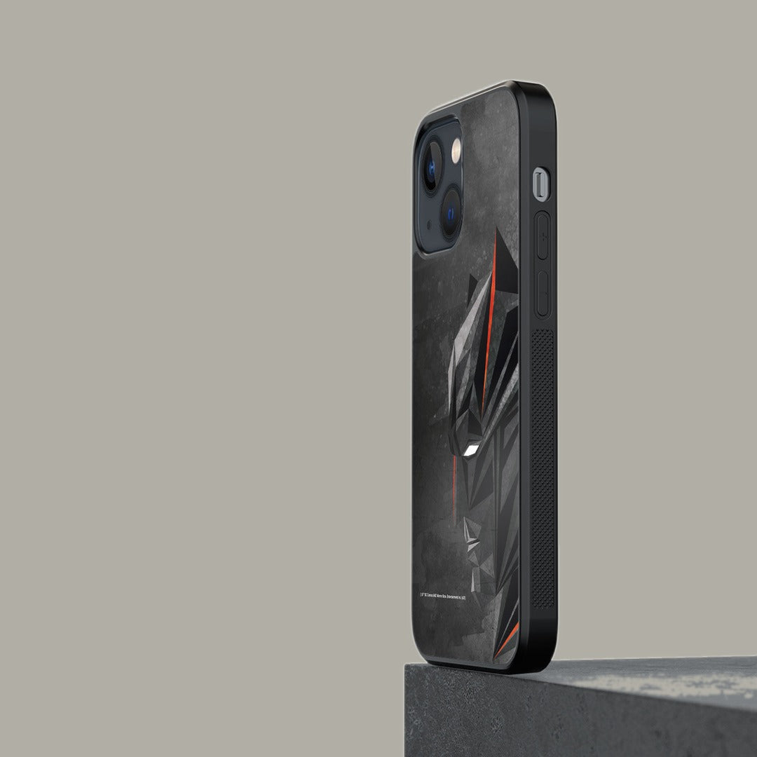 Batman Geometric Glass iPhone Case for iPhone 13 Mini | Macmerise