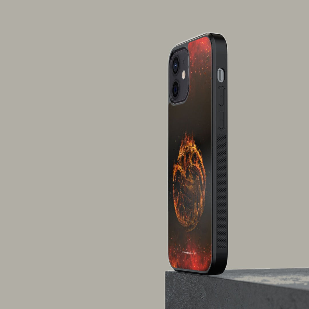 Targaryen Sigil Fire Glass iPhone Case for iPhone 12 | Macmerise