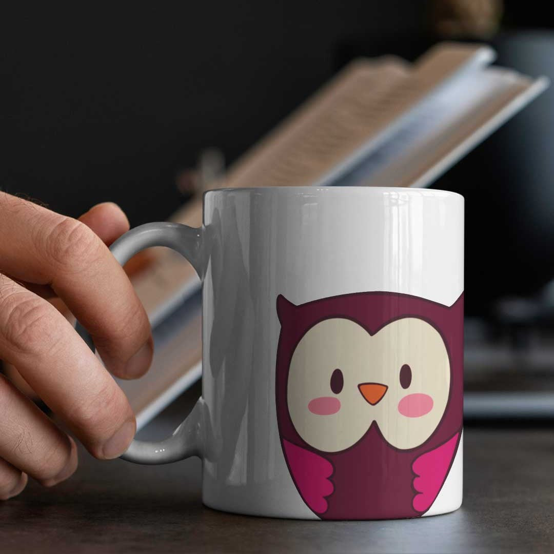 Purple Owl Coffee Mug | Macmerise