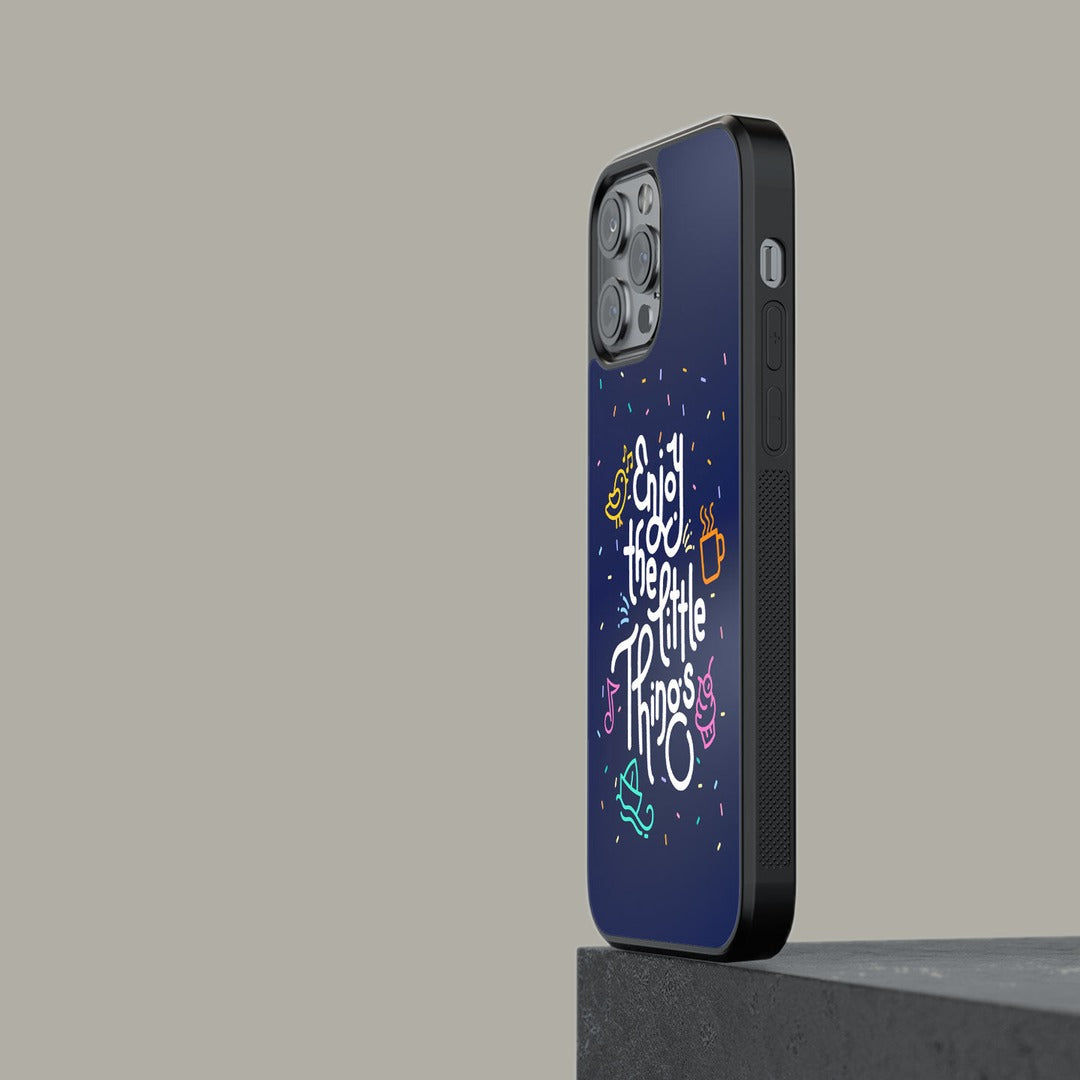 Enjoy the Little Things Glass iPhone Case for iPhone 12 Pro Max | Macmerise