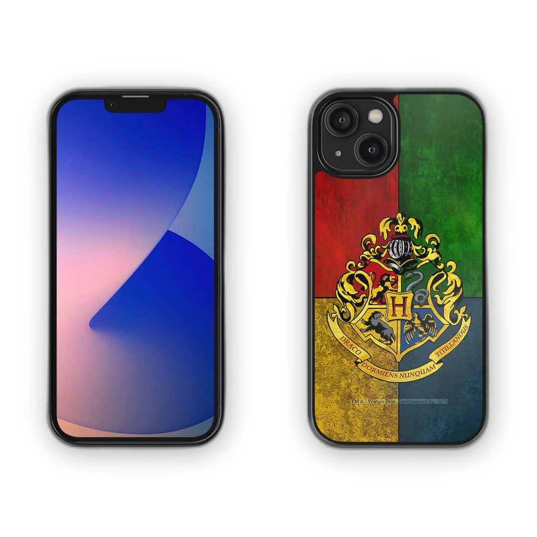 Hogwarts Sigil United Glass iPhone Case for iPhone 14 | Macmerise