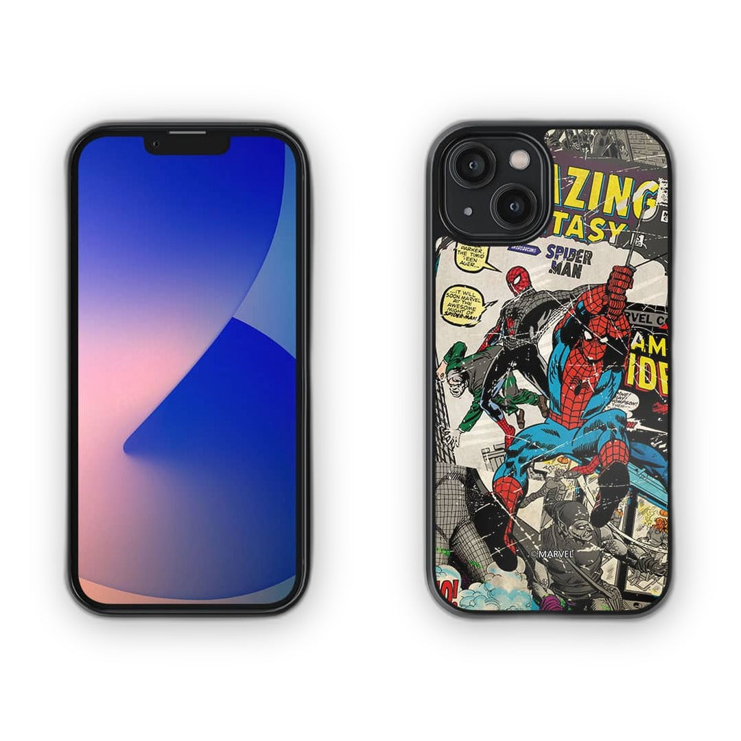 Comic Spidey Glass iPhone Case for iPhone 14 | Macmerise