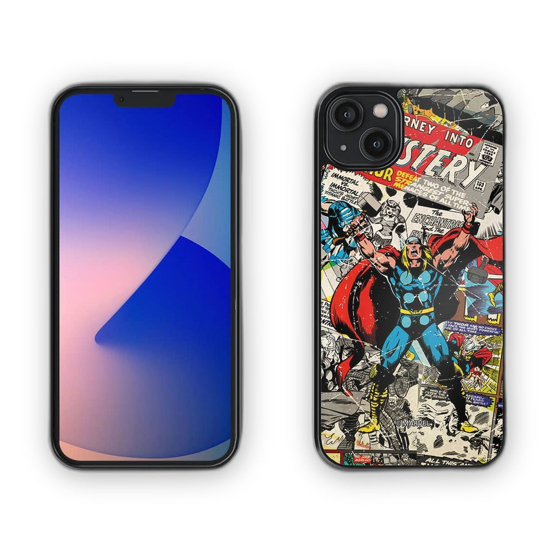 Comic Thor Glass iPhone Case for iPhone 14 Plus | Macmerise