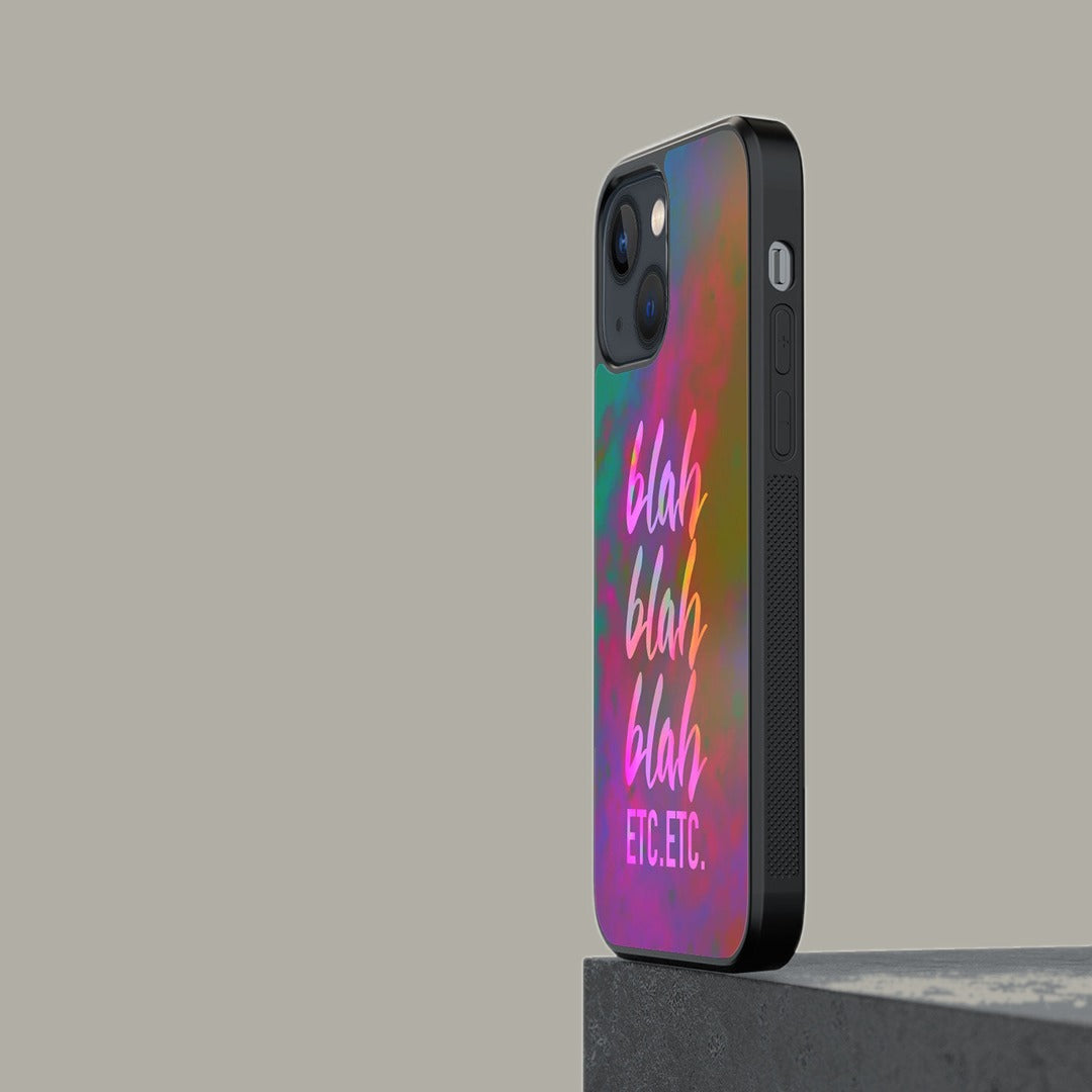 Blah Blah Glass iPhone Case for iPhone 13 Mini | Macmerise