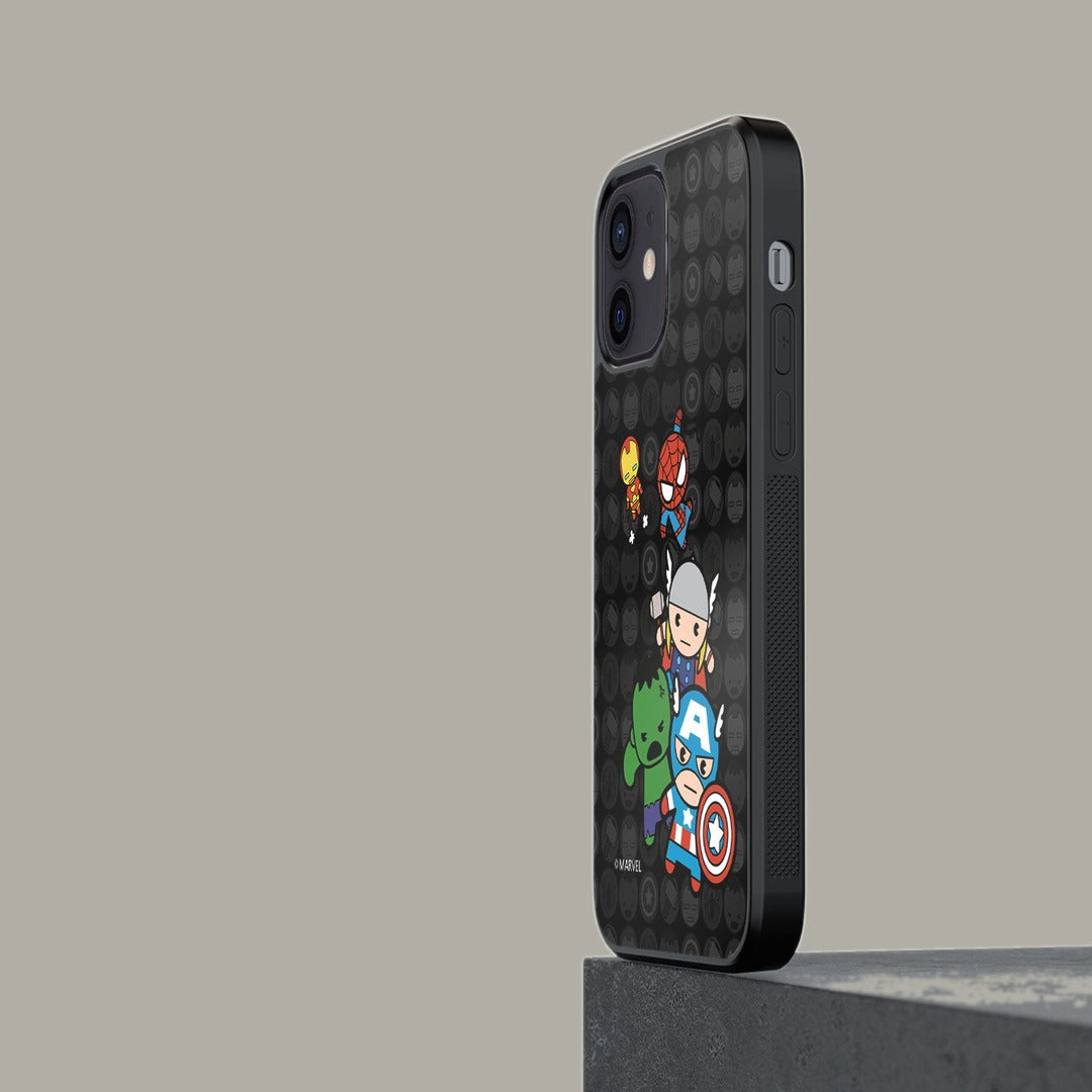 Kawaii Marvel Comics Glass iPhone Case for iPhone 12 | Macmerise