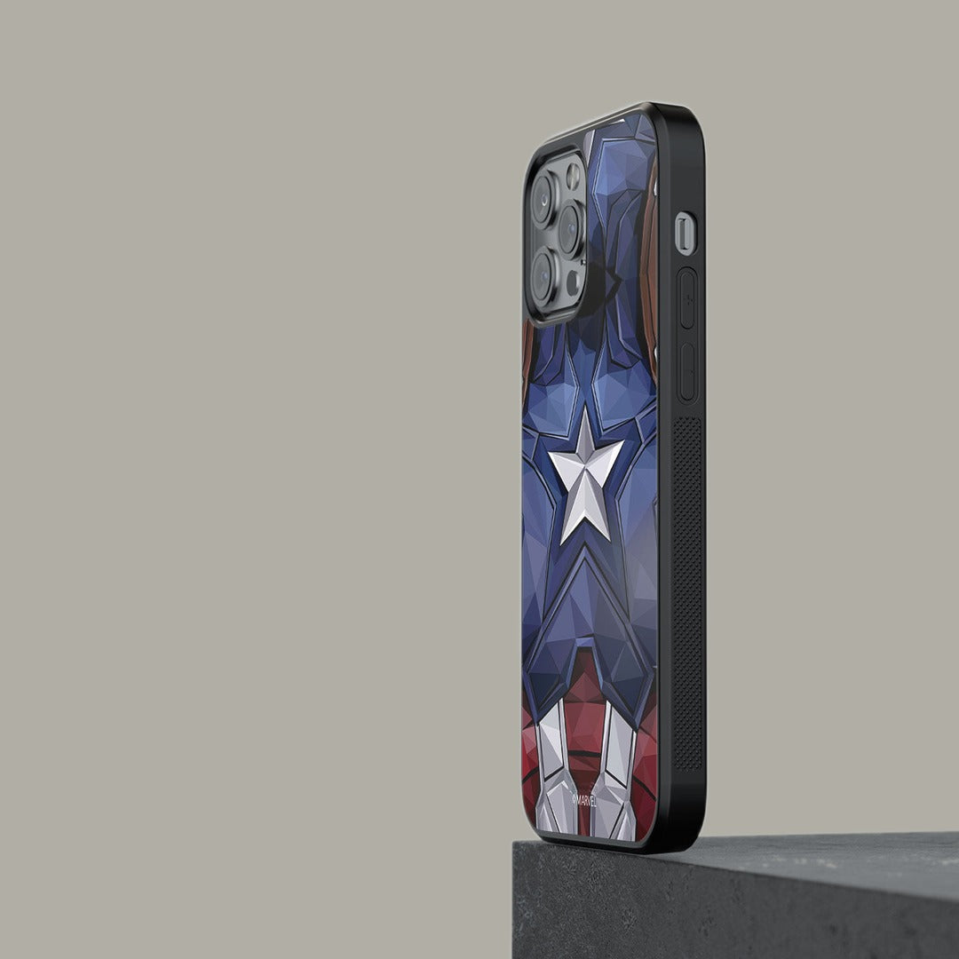 Captain America Vintage Suit Glass iPhone Case for iPhone 13 Pro | Macmerise