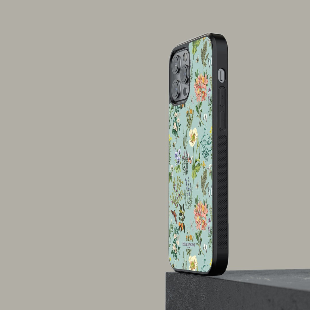 Payal Singhal Titli Aqua Glass iPhone Case for iPhone 12 Pro | Macmerise