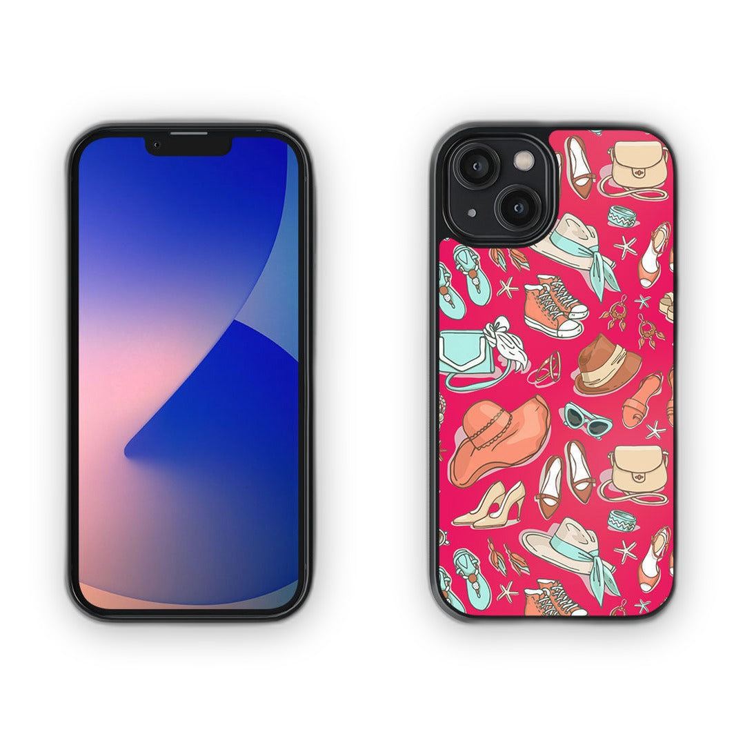 Pink Wanderlust Glass iPhone Case for iPhone 14 | Macmerise