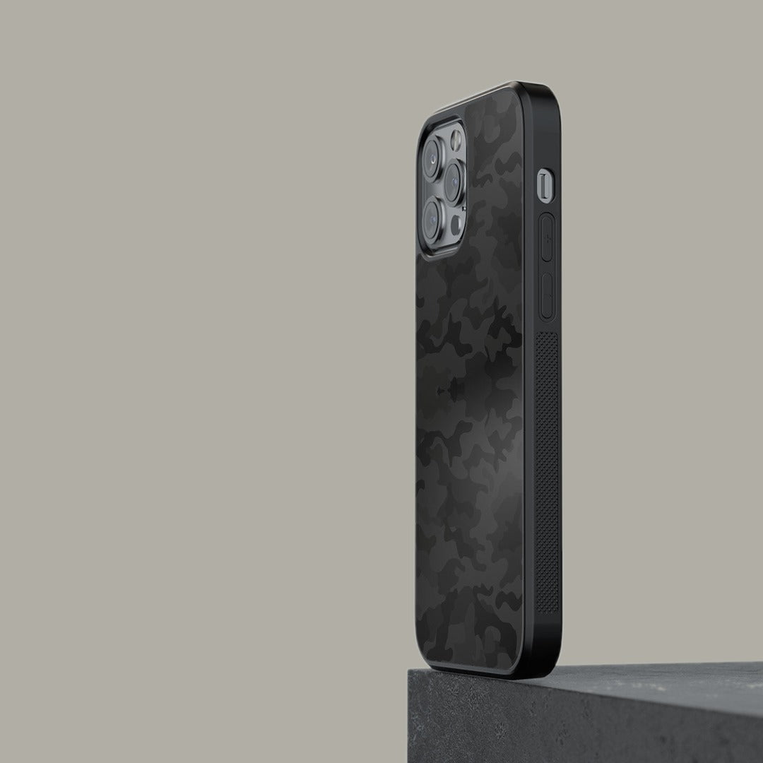Camo Army Black Glass iPhone Case for iPhone 13 Pro | Macmerise