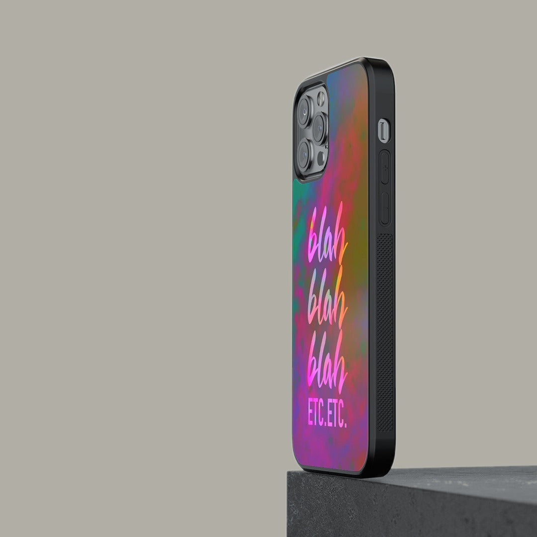 Blah Blah Glass iPhone Case for iPhone 12 Pro Max | Macmerise