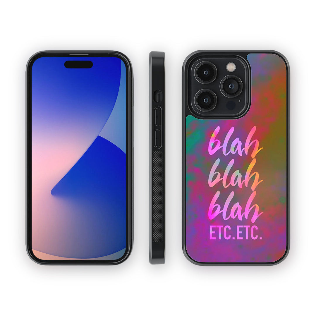 Blah Blah Glass iPhone Case for iPhone 14 Pro | Macmerise
