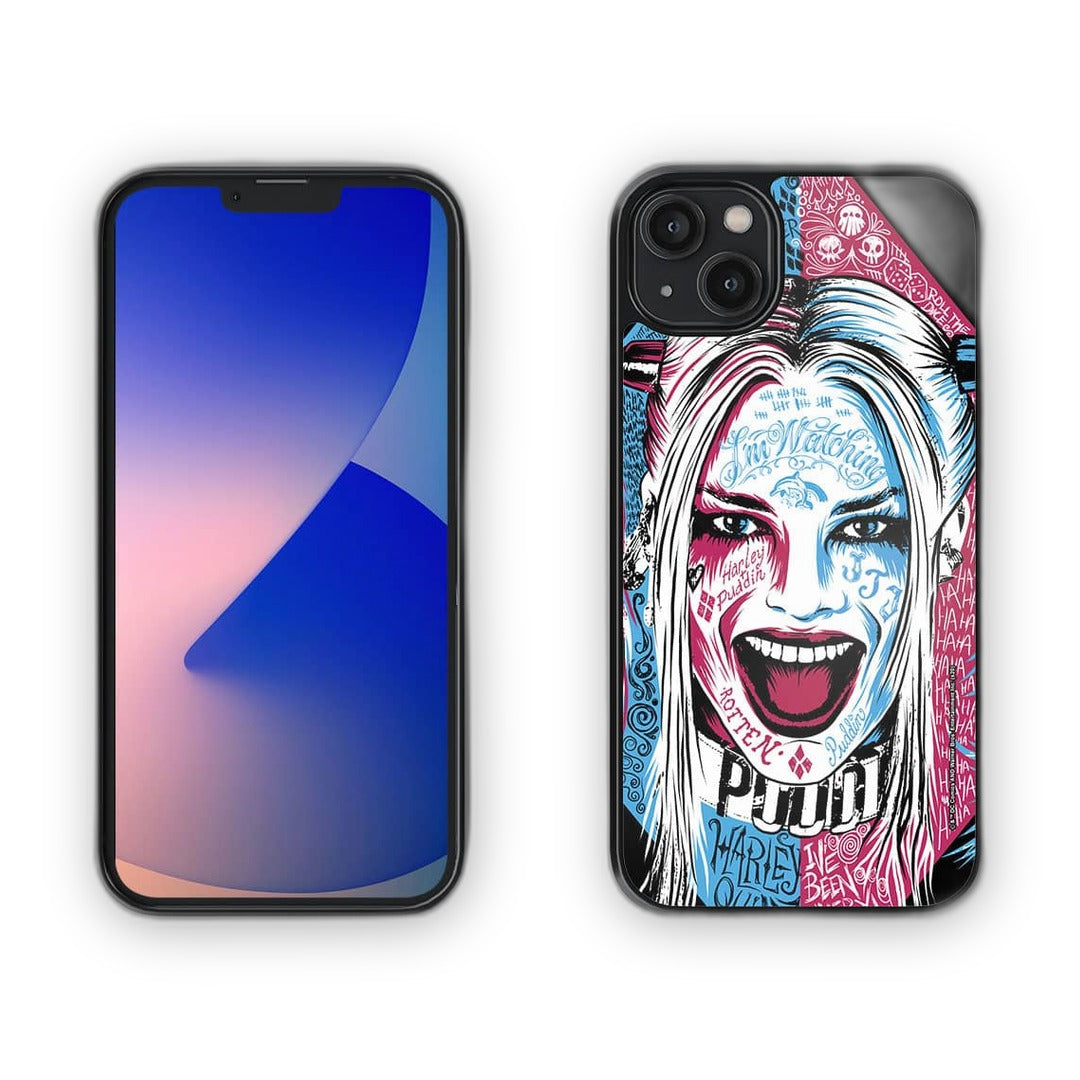 Wicked Harley Quinn Glass iPhone Case for iPhone 14 Plus | Macmerise